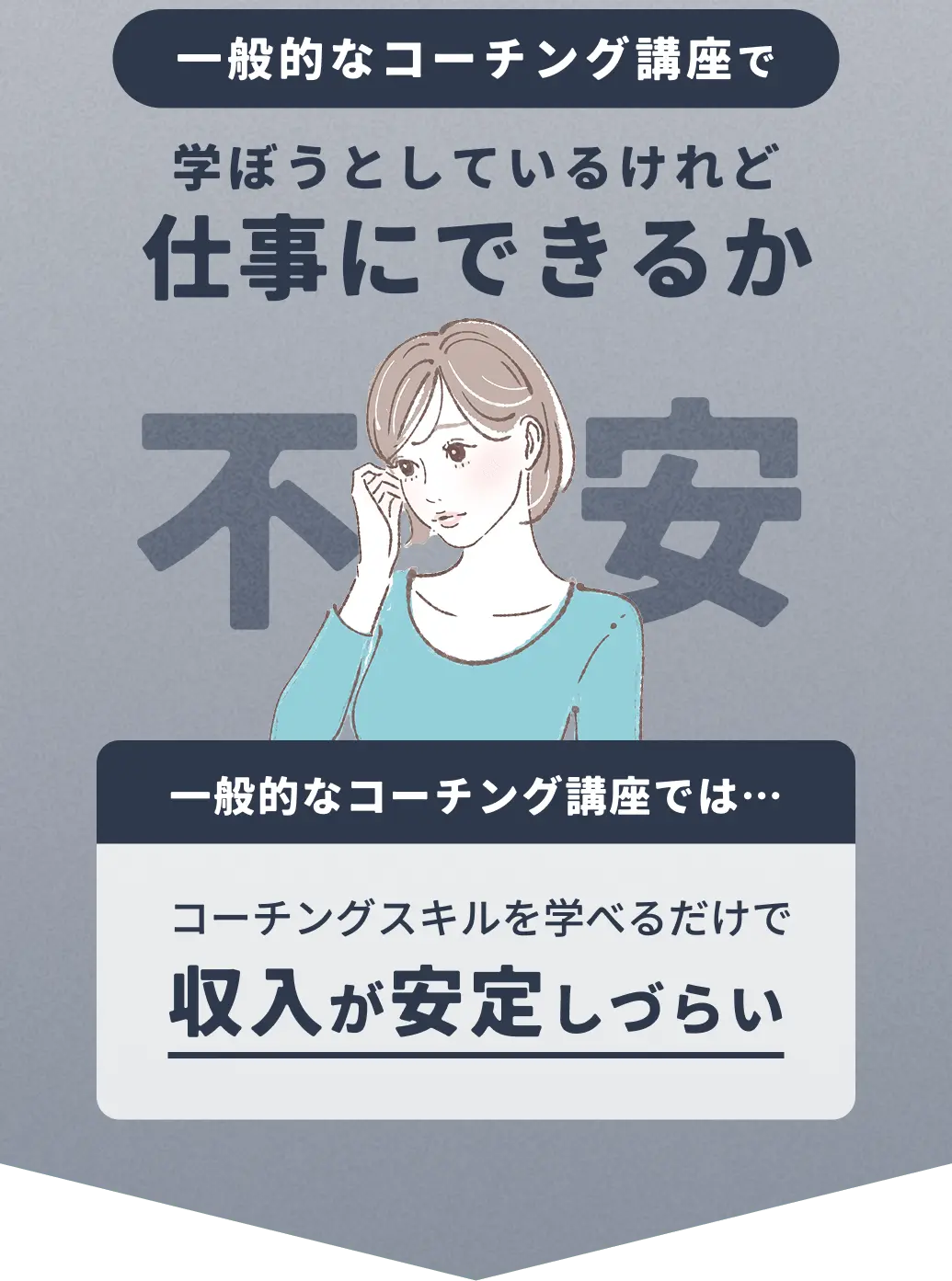 仕事にできるか不安