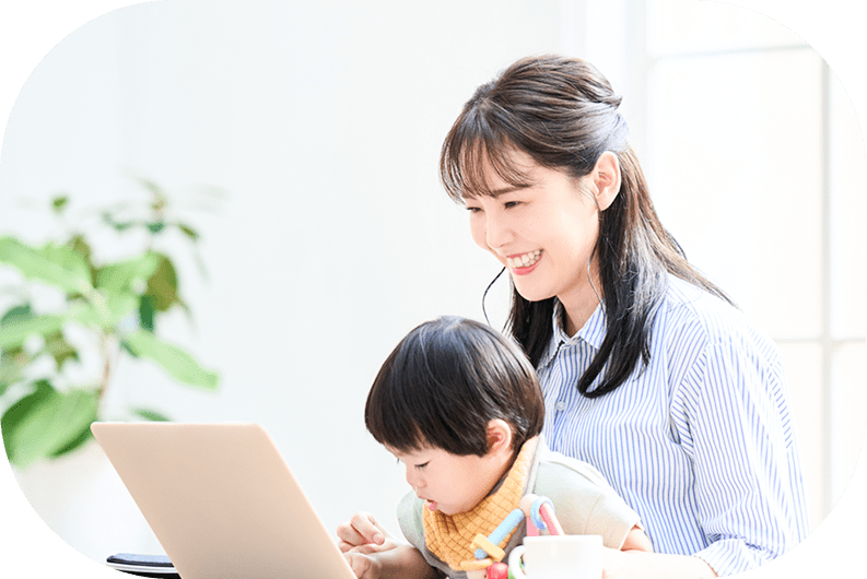 お母さんと子どものイメージ