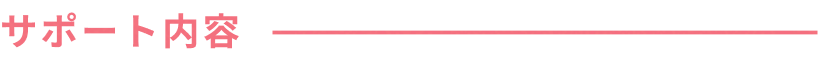 サポート内容